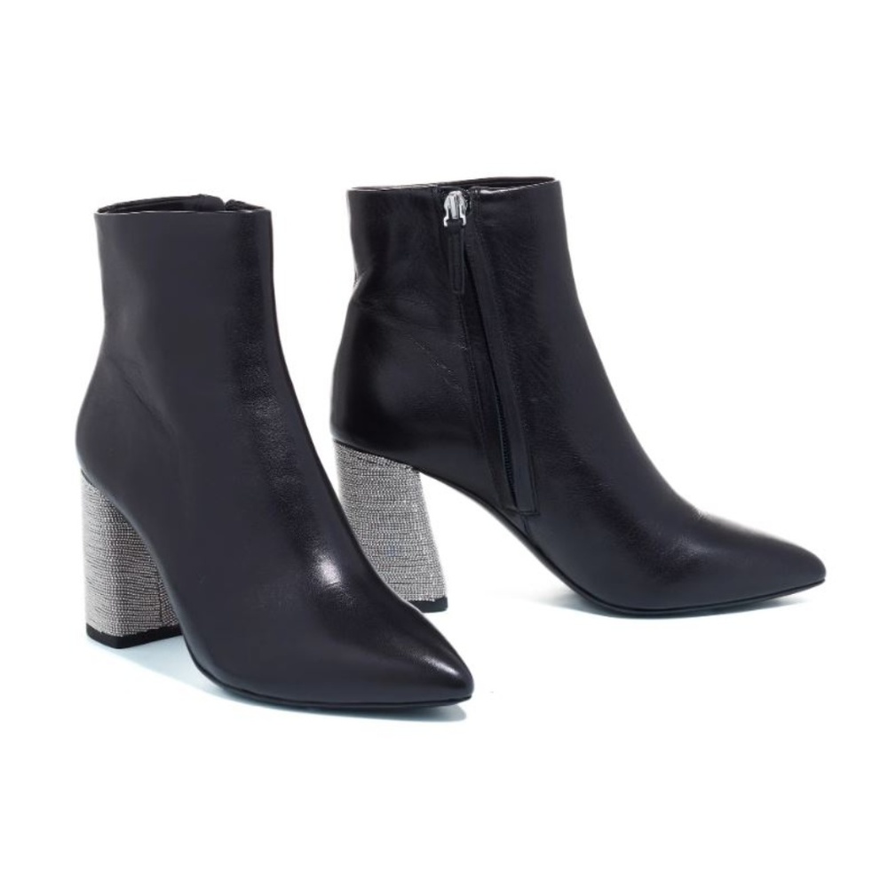 alice + olivia Delanie chain heel bootie